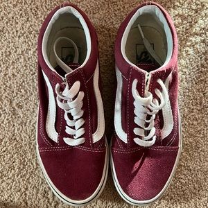 Vans maroon